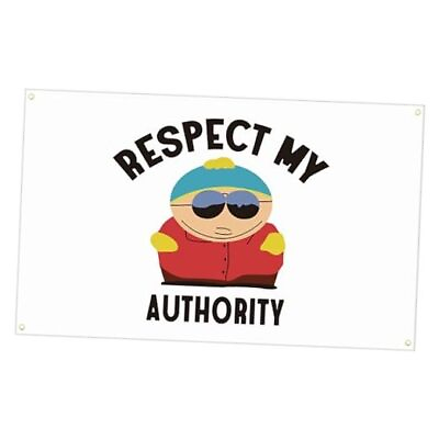 #ad Respect My Authority Funny Flag 3X5 Ft for Indoor Outdoor Wall Tapestry for $21.31