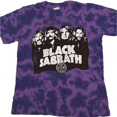 #ad Black Sabbath Kids Band Logo Purple Dye Wash T Shirt $18.70
