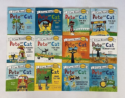 #ad Pete the Cat Childrens Kids Books Phonics I Can Read Set Lot 12 $9.99