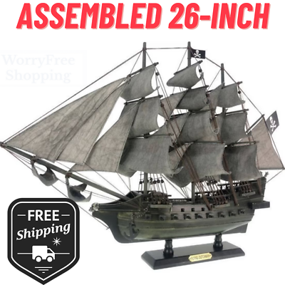#ad Flying Dutchman Pirates of the Caribbean Tall SHIP MODEL Nautical Decor Display $210.00