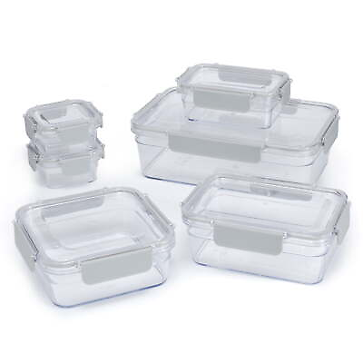 #ad Mainstays 12 Piece Tritan Stain Proof Food Storage Container Set $15.75