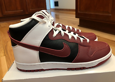 #ad Nike By You Dunk High White Maroon Black FV5511 900 Men#x27;s Size 11.5 $124.99