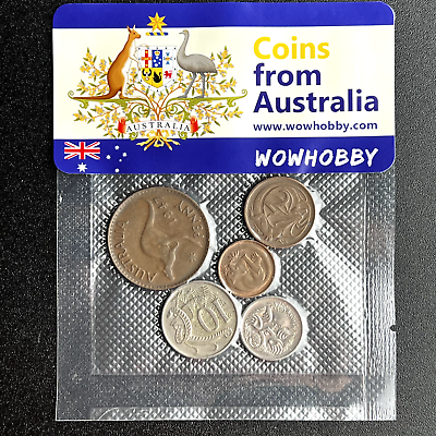 #ad Australian Coins 🇦🇺 5 Unique Random Coins from Australia for Coin Collecting $9.09