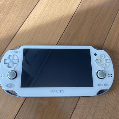 #ad PS Vita Crystal White PCH 1000 game Sony Console $125.94