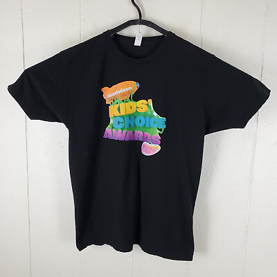 #ad Nickelodeon Kids Choice Award Shirt Mens Extra Large Black Graphic Short Sleeve $13.52