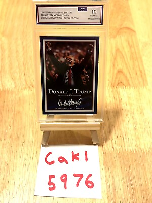 #ad Holographic Donald Trump Presidential Victory Mint Condition Trading Card MAGA $14.99