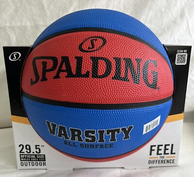 #ad Spalding 29.5quot; All Surface Outdoor Basketball Blue amp; Red Brand New $25.50