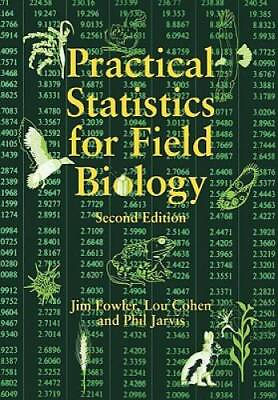 #ad Practical Statistics for Field Biology Paperback By Fowler Jim GOOD $4.91