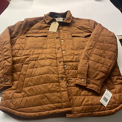 #ad NWT Weatherproof Vintage Brand Men#x27;s XXL Caramel Cafe Brown Windbreaker Jacket $32.95