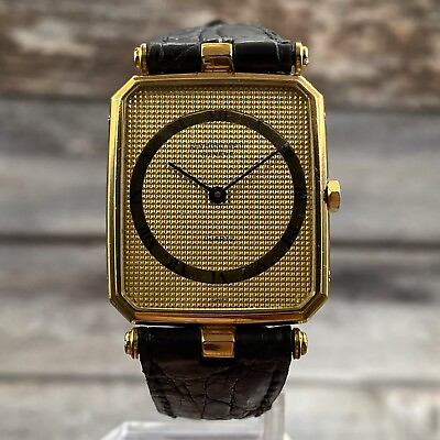 #ad Raymond Weil Geneve 9104 ETA 955.432 Swiss Watch 18K Gold Electroplated $249.99