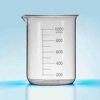 #ad Beaker 1000mL Griffin Graduated Borosilicate Glass beaker New $10.00