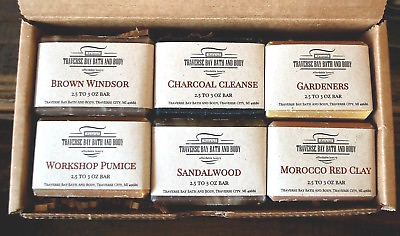 #ad 6 Handmade 2.5 3 oz Bar Soaps Your Choice All Natural botanical soaps Gift $19.95