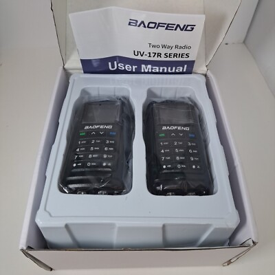 #ad New in Open Box BAOFENG UV 17R Dual Band Two Way Radio Walkie Talkie 2 Pack Set $49.99
