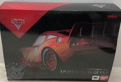 #ad Chogokin Pixar Film Cars Lightning McQUEEN Figure Disney Bandai Car model Toy $290.77