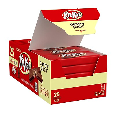 #ad KIT KAT Milk Chocolate Wafer Snack Size Candy Pantry Pack 12.25 oz 25 Pieces $11.97