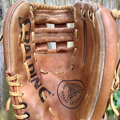 #ad Spalding Baseball Glove 10quot; RHT 42 9311 Top Grain Leather $15.97