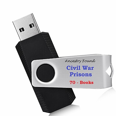 #ad Civil War PRISONS History amp; Genealogy Prisoners 70 Books USB Flash Drive $10.95