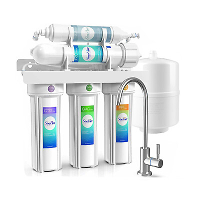 #ad 100 GPD Residential Drinking 5 stage Reverse Osmosis System Water USA Filter $124.99