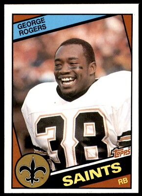 #ad 1984 Topps George Rogers New Orleans Saints #305 $1.25