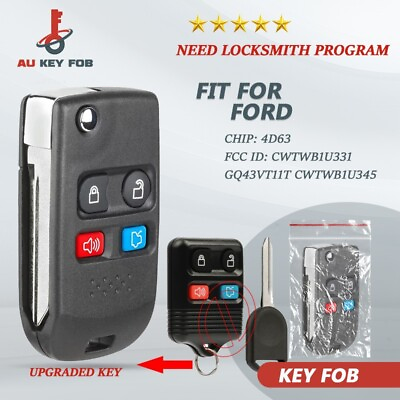 #ad Upgraded Car Key Fob Keyless Entry Remote fits Ford Lincoln Mercury Mazda 4B $14.12