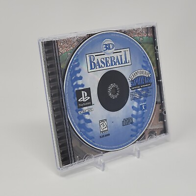 #ad 3D Baseball PlayStation 1 PS1 No Manual TESTED $14.95