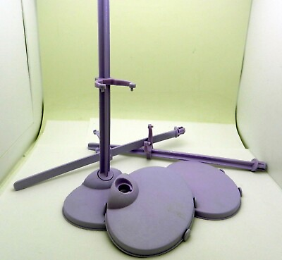 #ad 3 Doll Stand Plastic For Barbie or 11 13” Dolls Purple $17.95