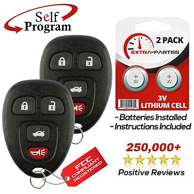 #ad 2 For 2006 2007 2008 2009 2010 2011 Buick Lucerne Keyless Entry Remote Key Fob $11.89