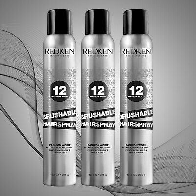 #ad REDKEN 12 Brushable Hairspray 10.4oz CHOOSE YOURS $65.59