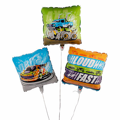 #ad Cars amp; Trucks 18quot; Mylar Balloons Party Decor 3 Pieces $12.02