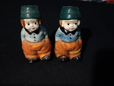 #ad Vtg Dutch Boys Salt and Pepper Shakers Made In Japan $9.99
