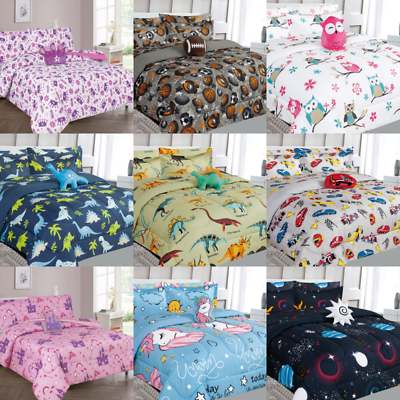 #ad 6PC TWIN BEDDING COMPLETE COMFORTER AND SHEET SET BED DRESSING FOR KIDS TEENS $33.00