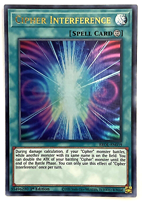 #ad Yu Gi Oh TCG Cipher Interference Ultra Rare $3.69