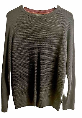 #ad Ted Baker London Mens Navy Wool Blend Long Sleeve Knit Pullover Sweater Size 3 $19.99