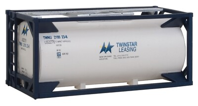#ad Walthers HO Scale New Twinstar Leasing 20#x27; Tank Container Kit 949 8106 $9.23