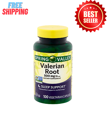 #ad Spring Valley Valerian Root Capsules 500 mg 100 Count $8.85