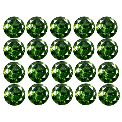 #ad 0.20 ct 20 pcs Lot Magnificent fire CALIBRATED SIZE 1 x 1 mm Round Diamond $76.99