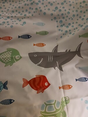 #ad Circo Kids Fish Shark Shower Curtain $7.50