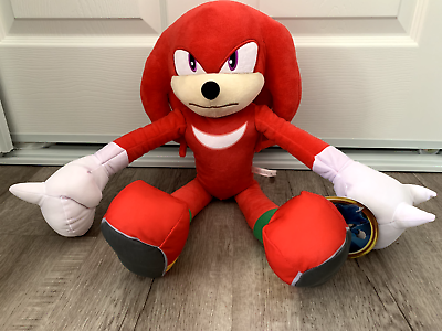 #ad Knuckles The Echidna Sonic Hedgehog Sonic 2 Stuffed Plush LARGE 18” New with Tag $37.99