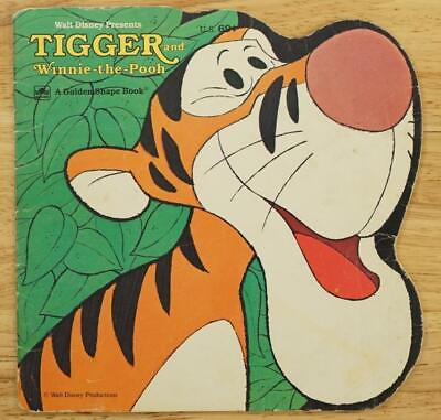 #ad Vintage Walt Disney Tigger Winne The Pooh Cartoon Golden Shape Book 5805 2 $11.24