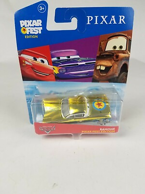 #ad Disney 2020 Cars Pixar Fest Edition Ramone Metallic Gold New In Box HTF Mattel $8.99