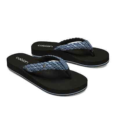#ad Women Cobian Braided Bounce Flipflop BRB10 460 Indigo Blue 100% Authentic New $49.99
