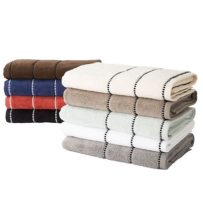#ad 6 Pc Set Luxury Cotton Towel Quick Dry Zero Twist Bath Hand Towels Clothes $31.99