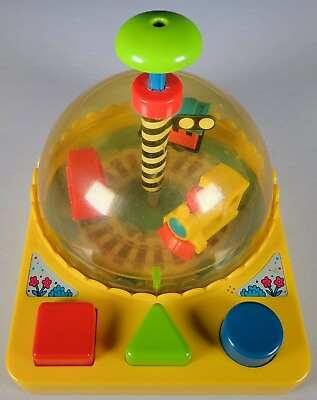 #ad Vintage Toy My Kids Touch Action Busy Activity Top 1986 Merry Go Round $16.97