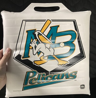 #ad Myrtle Beach Pelicans seat cushion S. Carolina Minor League Baseball CUBS A B2 $6.99