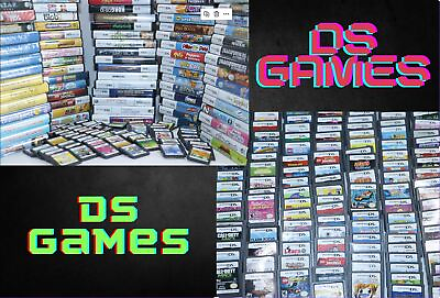 #ad AUTHENTIC NINTENDO DS GAMES YOU PICK BUY 2 GET 1 50% PLAY TESTED CLEAN PINS $7.98