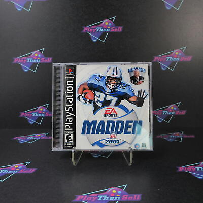 #ad Madden NFL 2001 PS1 PlayStation 1 Reg Card Complete CIB $14.95