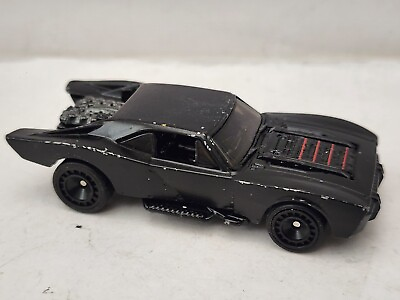#ad Hot Wheels TV Series Batmobile Die cast car BATMAN CAR Real Rider RR Rubber Tire $5.99