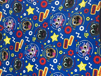 #ad Disney Collection Puppy Dog Pals Plush Throw Blanket 50 x 60 Blue $24.99