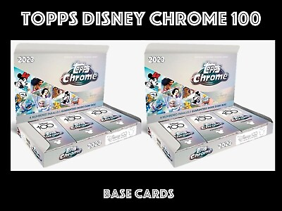 #ad TOPPS DISNEY CHROME 100 BASE CARDS GBP 2.45