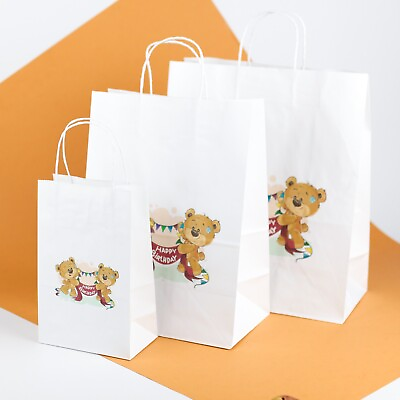 #ad Paper Bags Birthday Gift Present Shop Party Children Kids Shop Party Sweets 2pcs $2.00